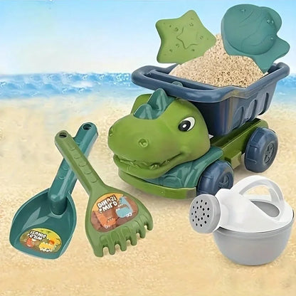 Dinosaur Sand Car Beach Toy Set for Kids