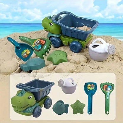 Dinosaur Sand Car Beach Toy Set for Kids
