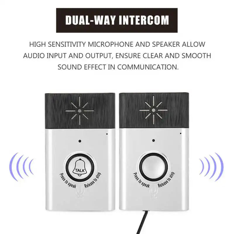Wellway Intercom 2-Way Voice Intercom Wireless Doorbell System – LifeBay