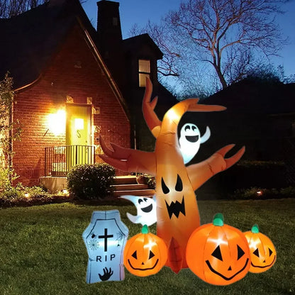 Halloween Inflatable LED Horror Tree Decoration