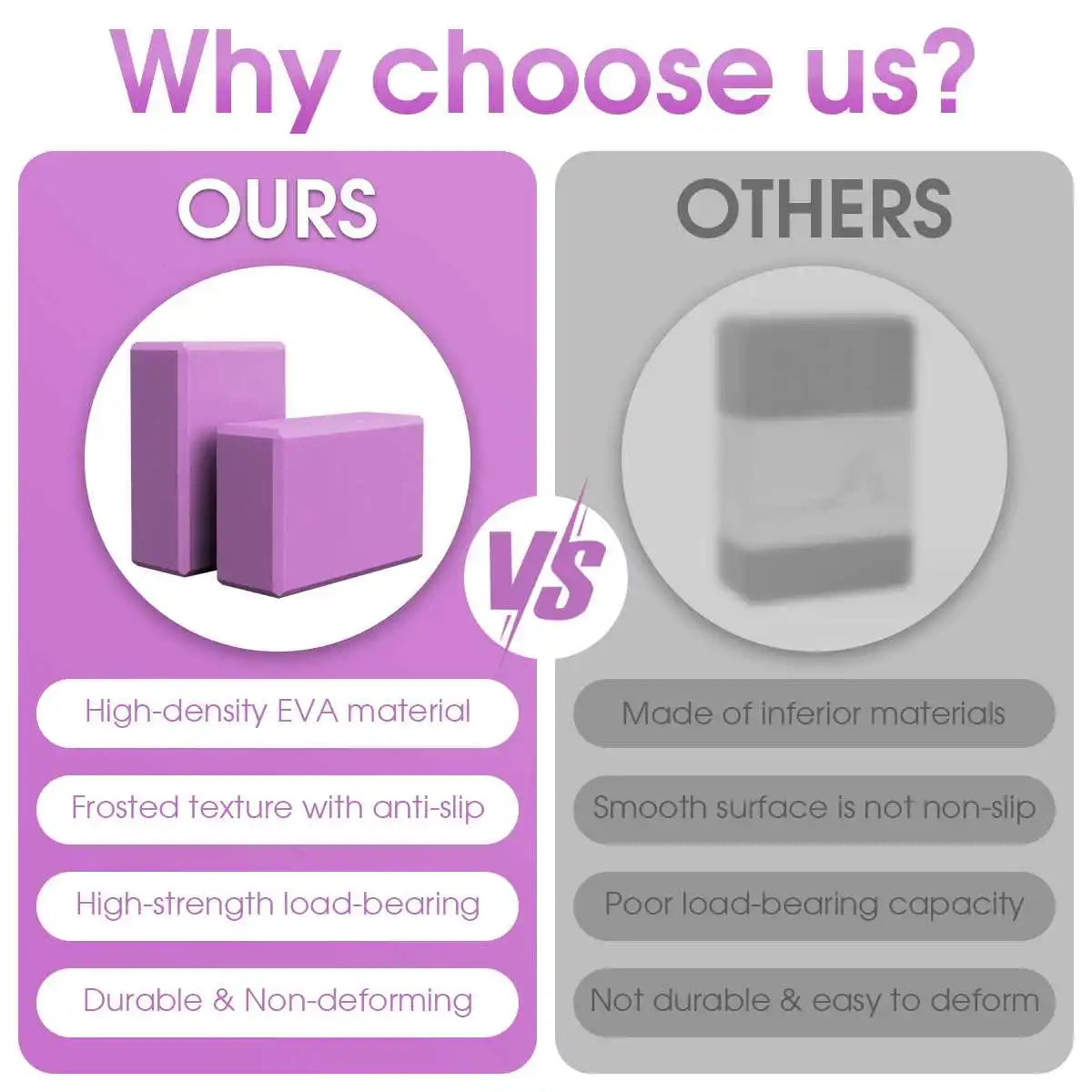 Yoga Building Blocks EVA Pilates Bricks (2 Pcs)