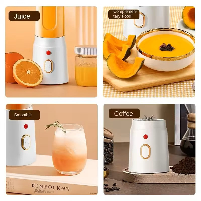 Portable Wireless Blender 450ml Juicer
