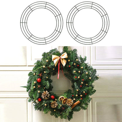 Metal Wreath Round Iron Ring for Christmas