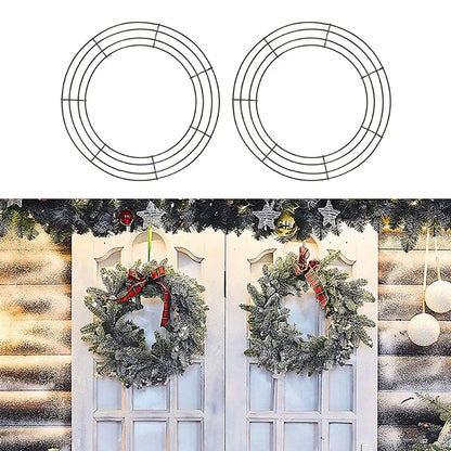 Metal Wreath Round Iron Ring for Christmas
