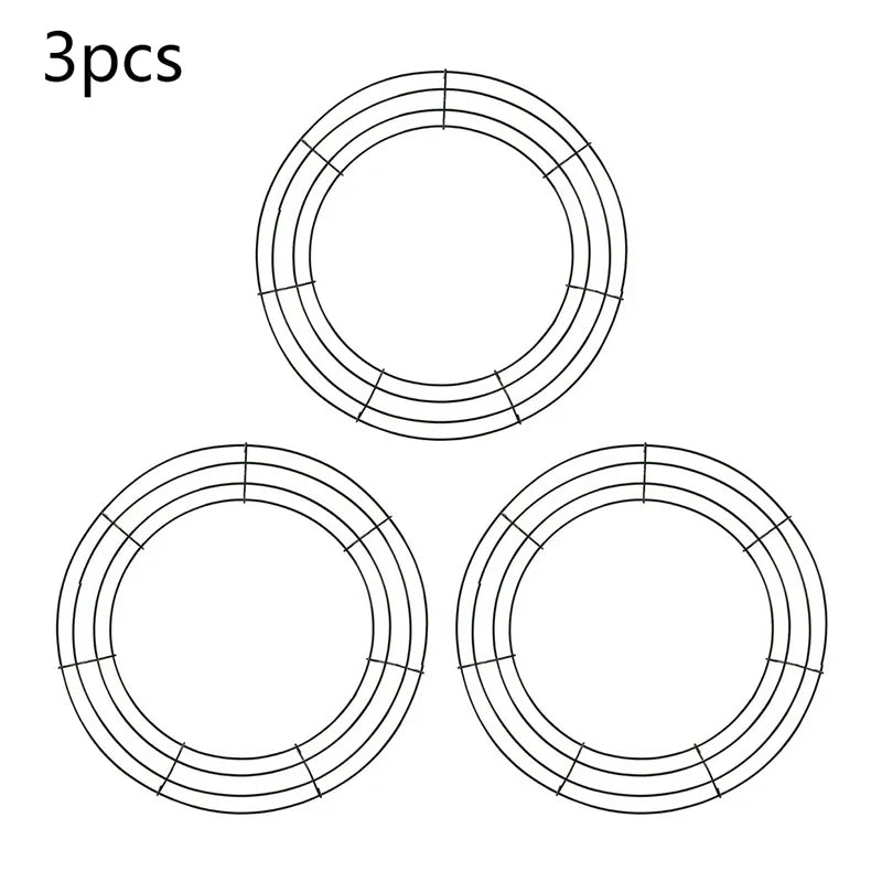 Metal Wreath Round Iron Ring for Christmas