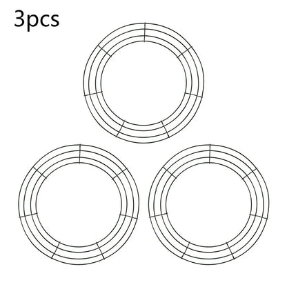 Metal Wreath Round Iron Ring for Christmas