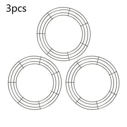 Metal Wreath Round Iron Ring for Christmas