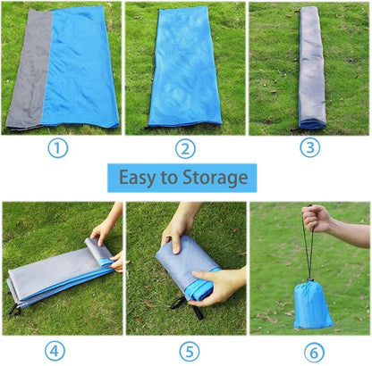 Waterproof Pocket Blanket for Outdoor Picnic (200x210cm)