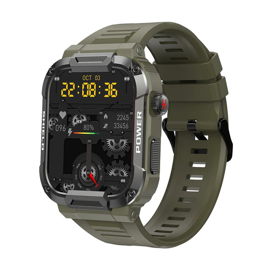 Men’s Smart Watch Waterproof Fitness Tracker (Green)