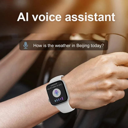 Smart Watch with Wireless Charging & Bluetooth Calls (Grey)