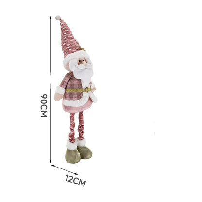 2024 New 90CM Pink Telescopic Christmas Doll