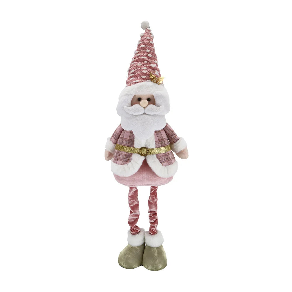 2024 New 90CM Pink Telescopic Christmas Doll