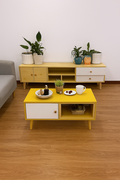 Modern Living Room TV Stand Table Set