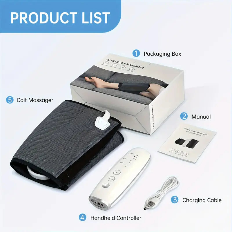 Leg Massager for Circulation with Air Compression & Heat(Gray)