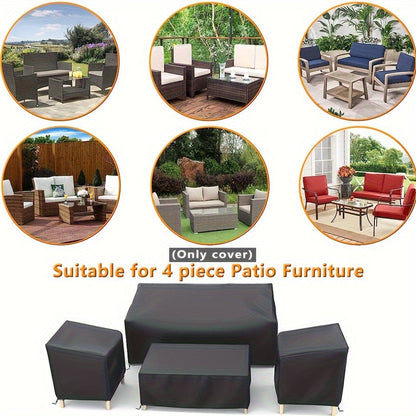 Outdoor Patio Furniture Covers Waterproof & Durable (4PCS)
