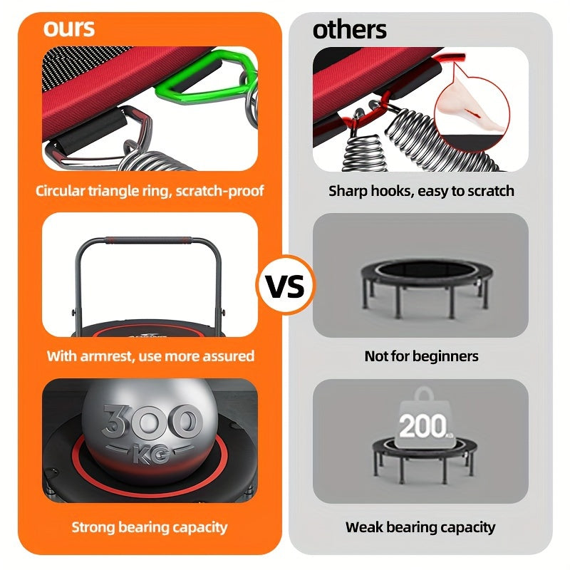 Round Trampoline with Armrests