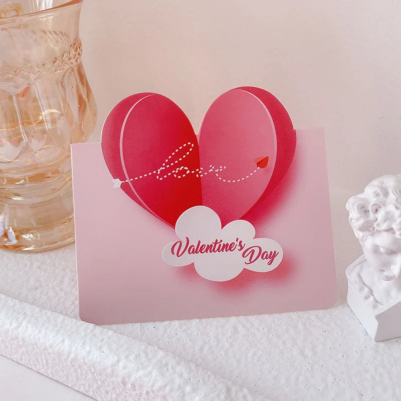 20Pcs 3D Cloud Heart Paper Greeting Cards