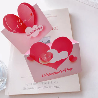 20Pcs 3D Cloud Heart Paper Greeting Cards