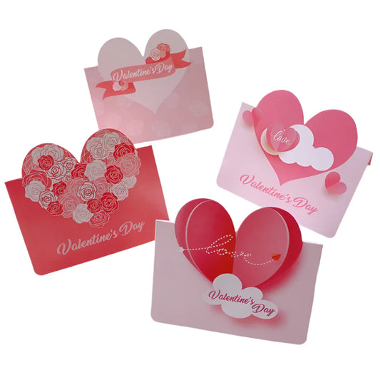 20Pcs 3D Cloud Heart Paper Greeting Cards
