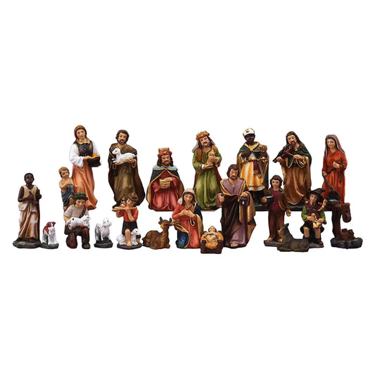 20-Piece Christmas Nativity Scene Figurine Set
