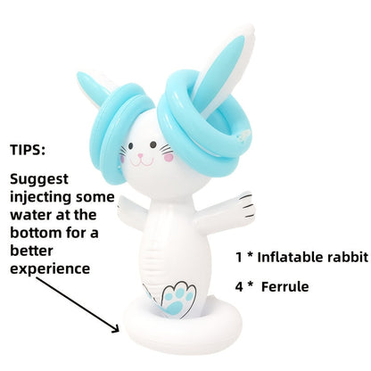 Easter Bunny Ring Toss Game Set for Outdoor Parties