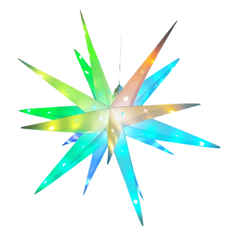 Radiant Spectrum: LED 3D Moravian Star Light