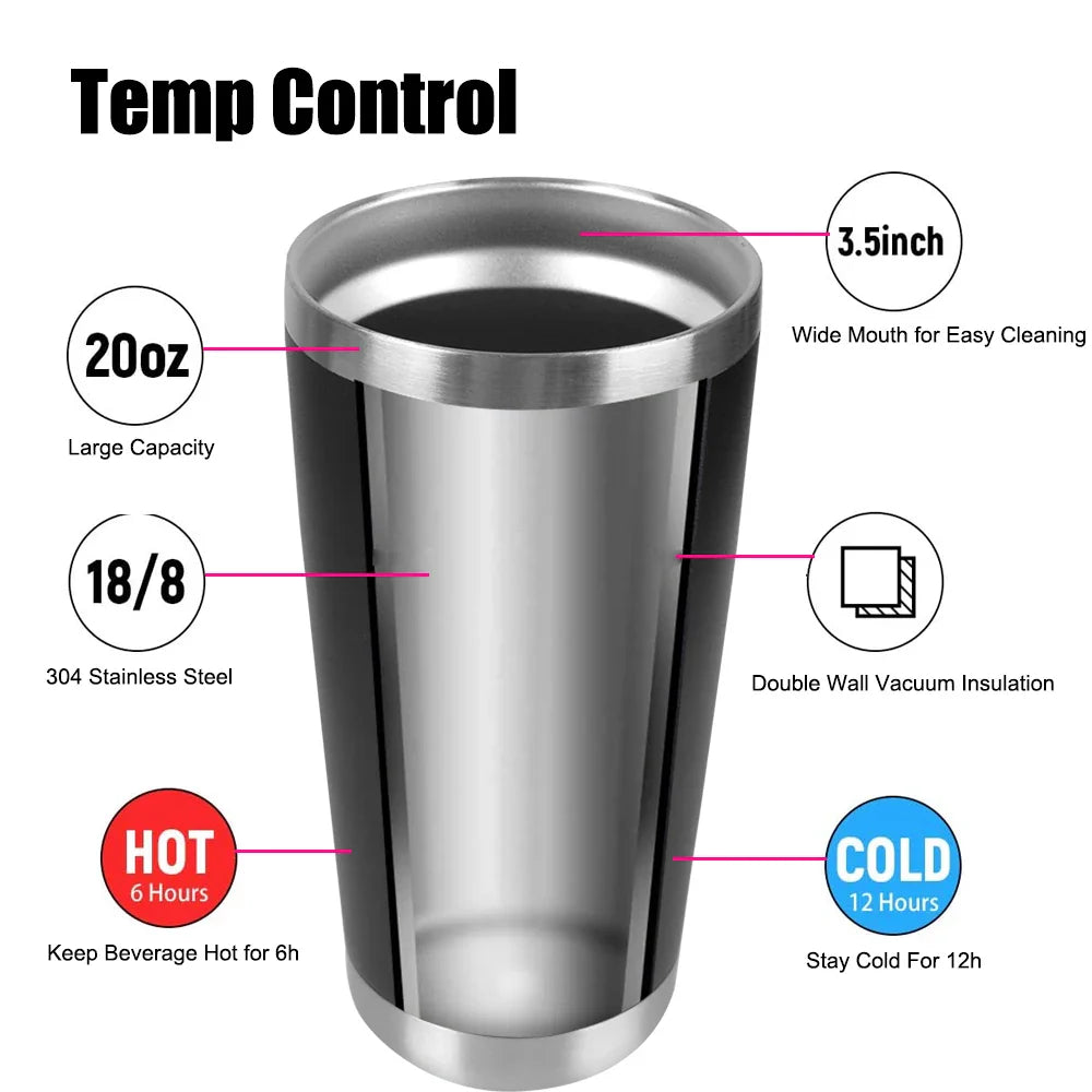 Insulated Thermal Mug with Stainless Steel Lid