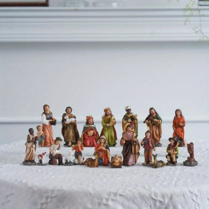 20-Piece Nativity Scene Figurine Set