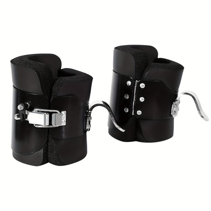 Solid Steel Frame Fitness Gravity/Inversion Boots(Black)