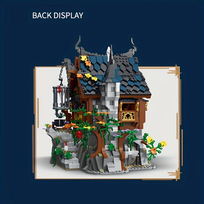 1964pcs Enchanted Medieval Witch House - LED Light-Up