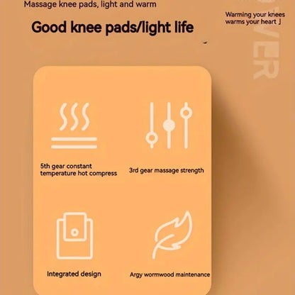 1PC Heated 3-In-1 Knee, Elbow, and Shoulder Massager Brace with Adjustable Heating Modes - Grey