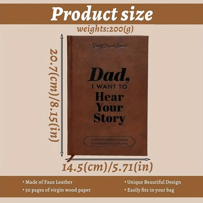 Leather-Wrapped Hardcover Book with Black Gold Plated Foil Lettering