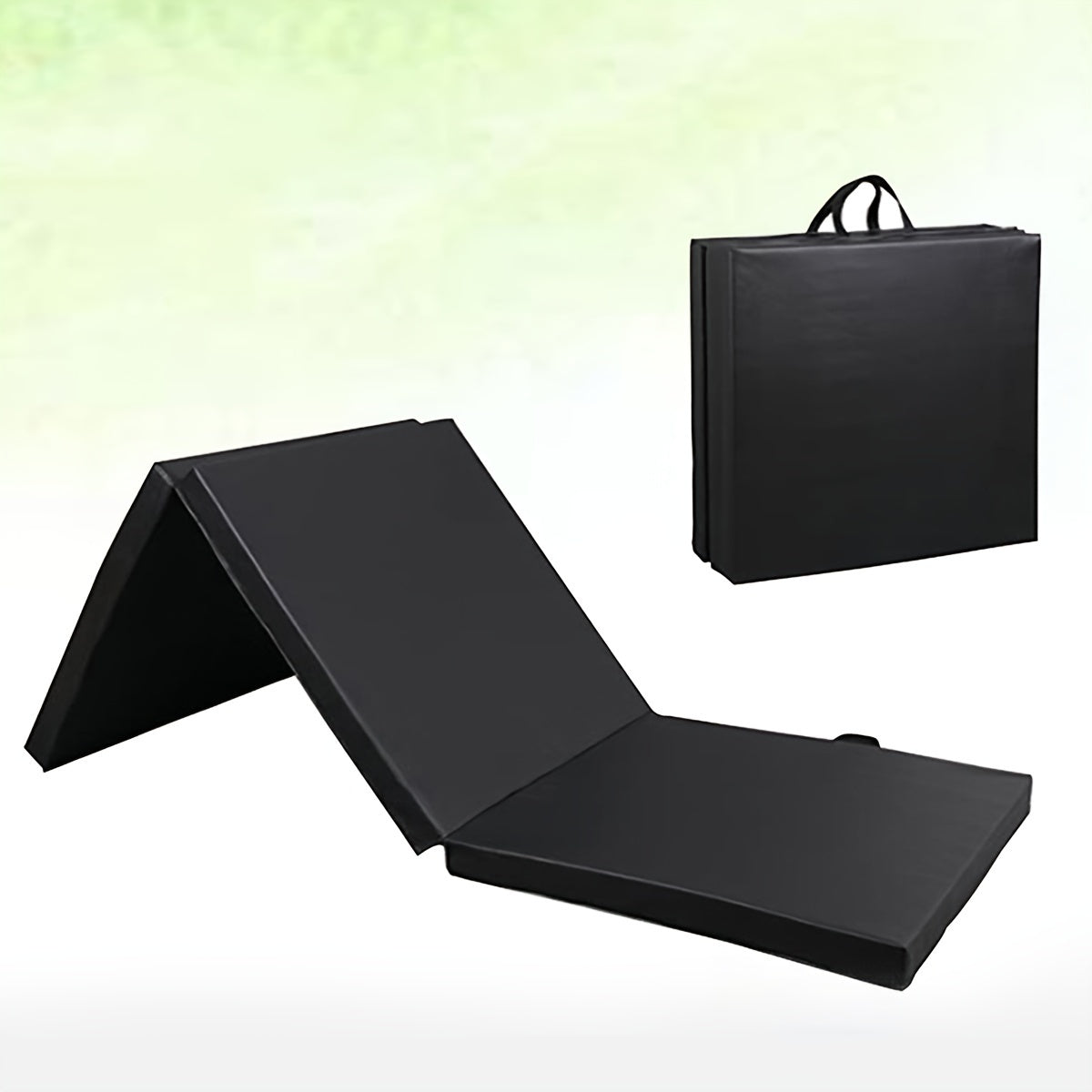 Ultra-Durable Folding Balance Mat - Anti-Tear, Sweat-Resistant(Black)