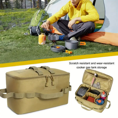 Khaki Multifunctional Outdoor Gas Tank Storage Bag