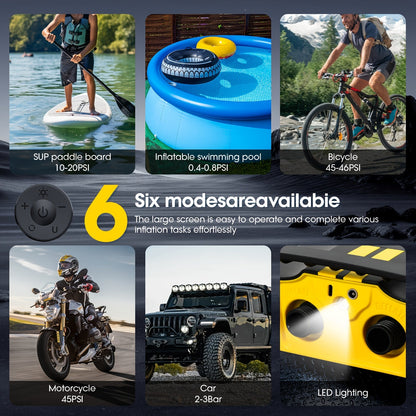 Electric Inflation Pump 50 PSI 5 Modes