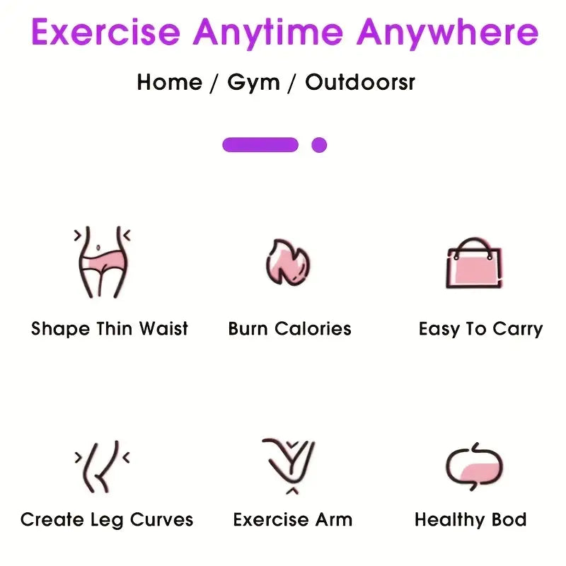 Adjustable Weighted Fitness Hoops for Effective Abdomen Workout