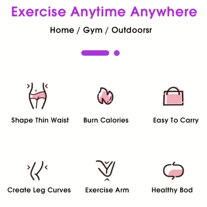 Adjustable Weighted Fitness Hoops for Effective Abdomen Workout