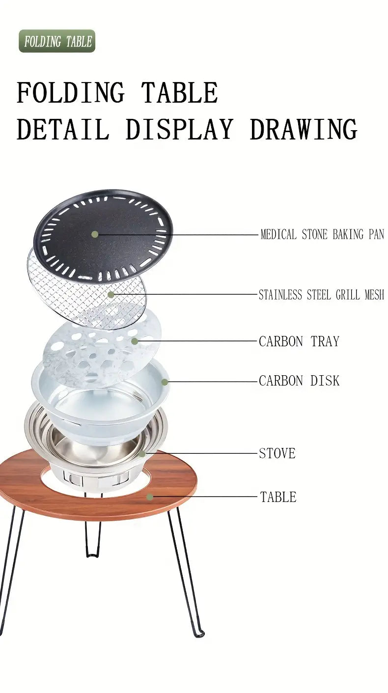 Portable Folding Stove Table - Your Ultimate Camping Companion