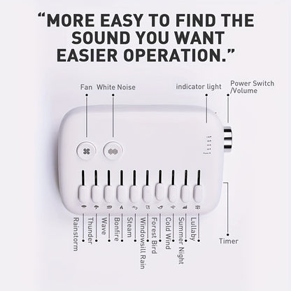 Noise Sleep Sound Machine with Nature Sounds
