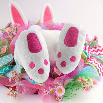 Rabbit Decoration Garland Bunny Wreath Easter Hanging Decor
