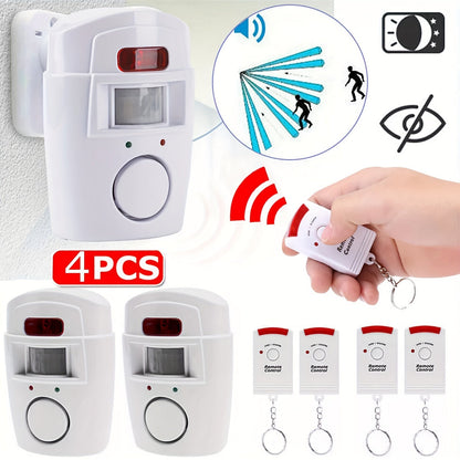 Wireless PIR Motion Sensor Alarm System (4 pcs)