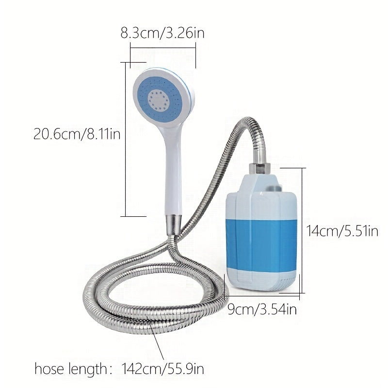 Portable USB Charging Camping Shower Pump Outdoor