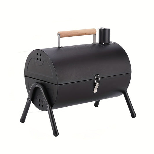 Portable Double-Sided Charcoal BBQ Grill with Foldable Design