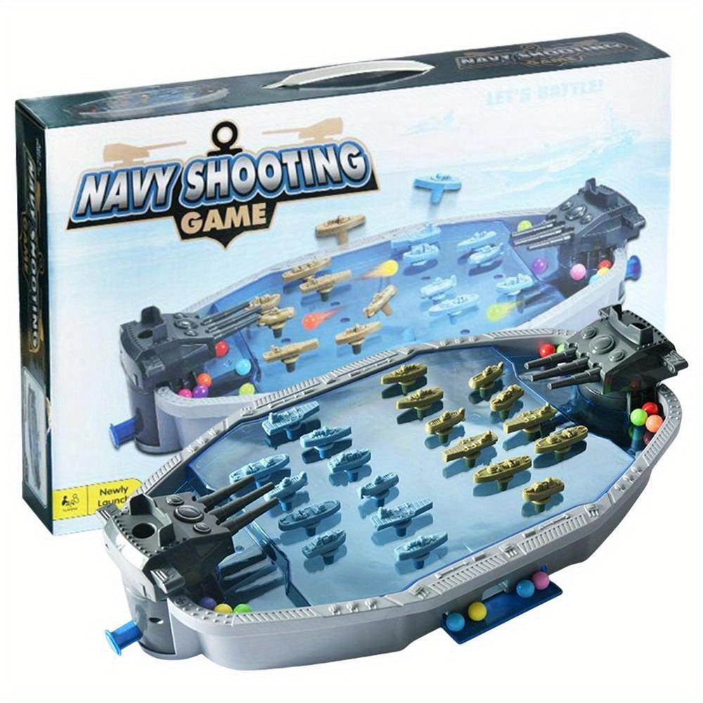 Navy Battleship Game 2-Player Shooting War Board