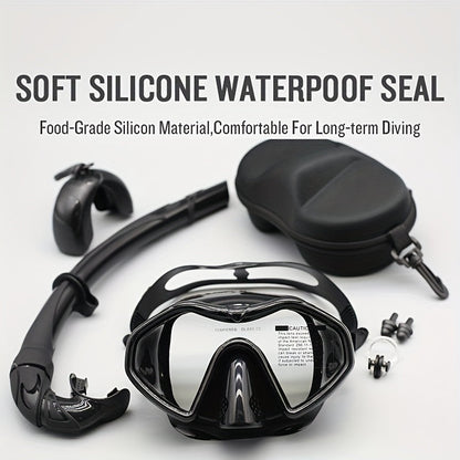 Adult Anti-Fog Snorkel Set with Dry Tube