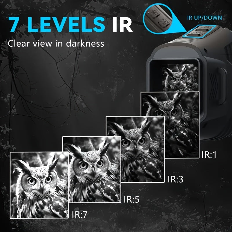 10X Digital Zoom Infrared Monocular with LED Light