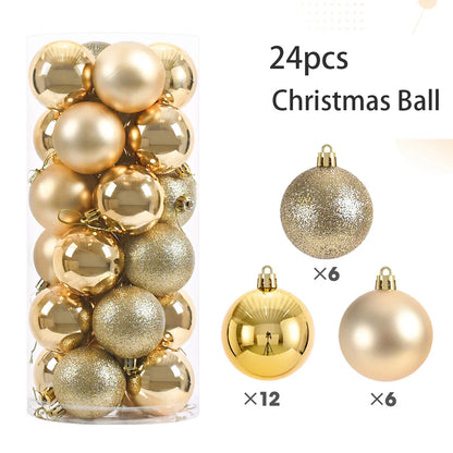 Christmas Tree Ornaments Ball Set (24pcs)
