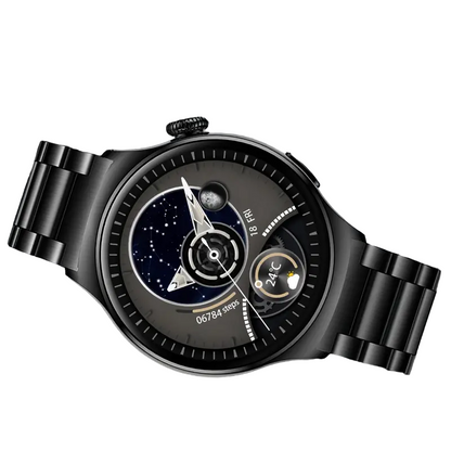 Smart Watch Big Screen Custom Dial Answer Call Fitness Tracker Sport Smart Watch For Men - Black