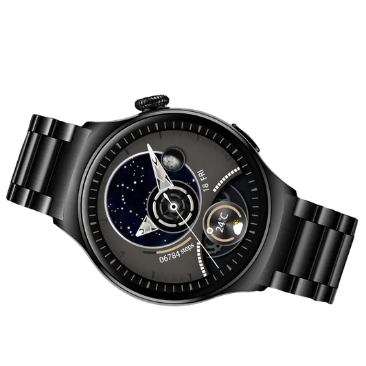 Smart Watch Big Screen Custom Dial Answer Call Fitness Tracker Sport Smart Watch For Men - Black