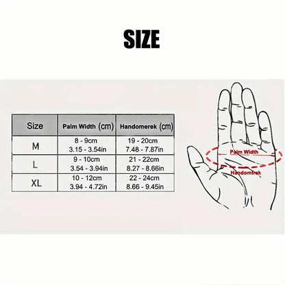 Premium Winter Windproof Waterproof Touch Screen Gloves - Medium, Black